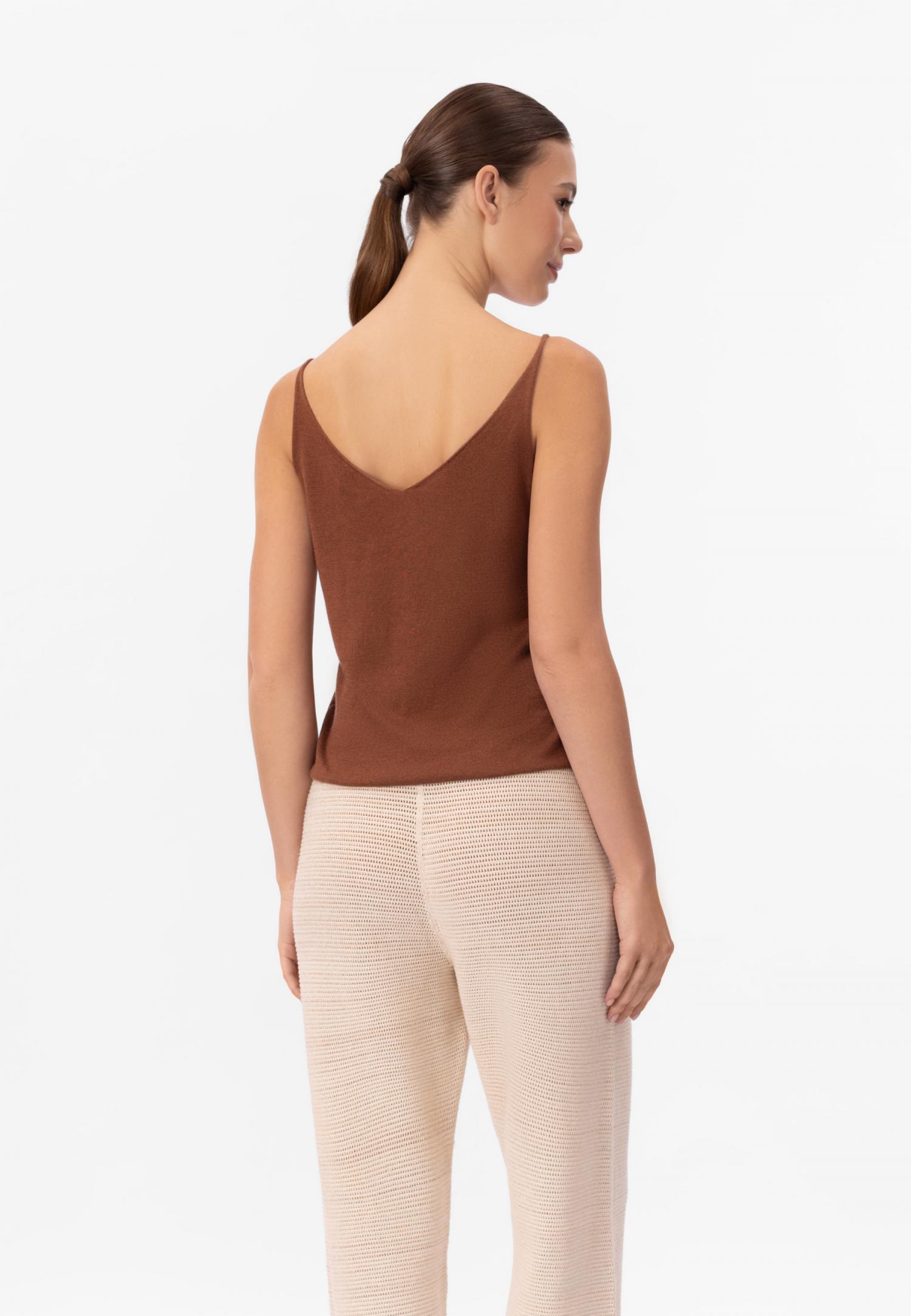 Топ з шовку та кашеміру